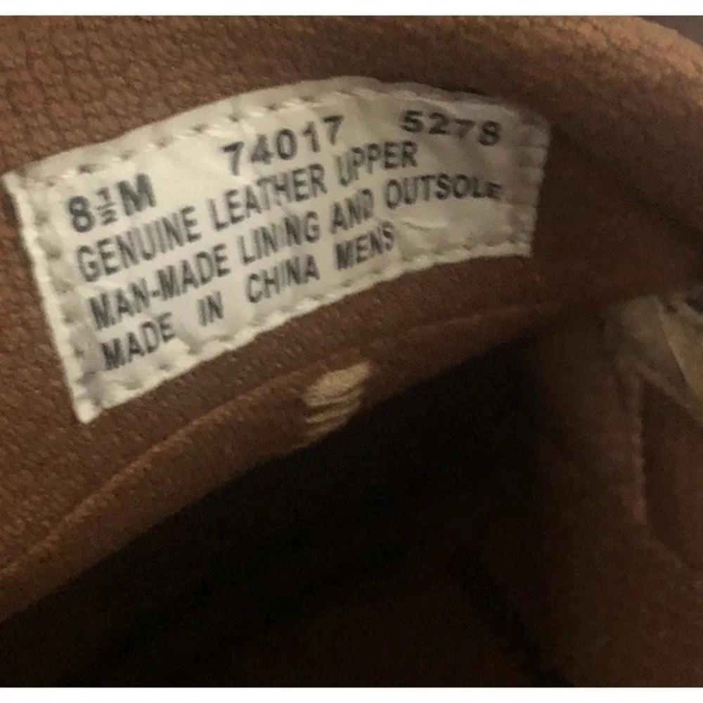 Timberland Classic Leather Boat Shoes Brown 2-Eye Deck Loafers 74017 Men's 8.5 M